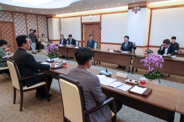 어기구 국회의원과 현안사업 간담회 개최 모습
