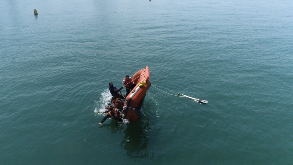 학생 해양체험활동 수상사고 대응 합동 모의훈련 실시 (보트 전복)