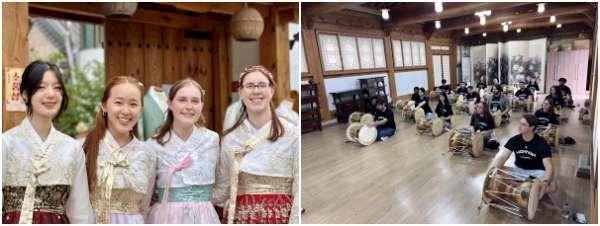 KSSP 한복체험 , 장구체험 모습