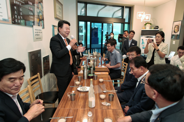 두렁콩수제비 시식회 사진