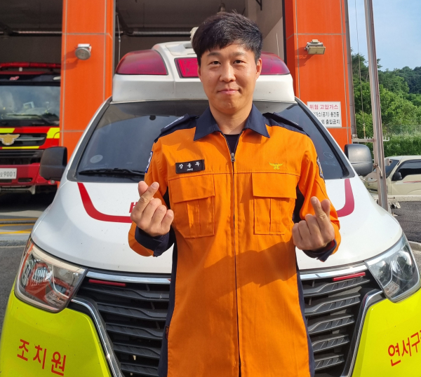 장용두 소방장 헌혈 98회, 장기기증 서약