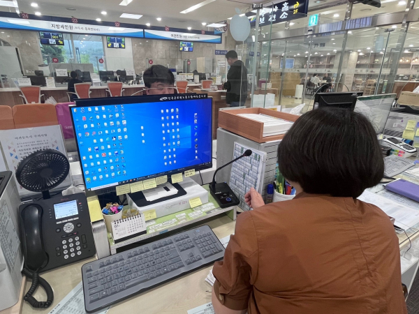 예산군청 양방향 마이크 설치 운영 모습