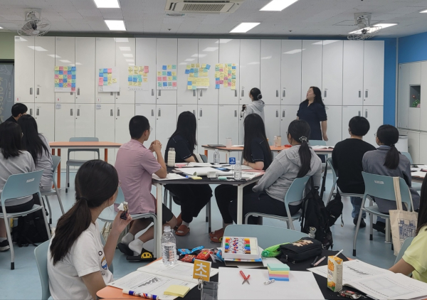 대전교육정책 학생모니터단 역량강화 캠프 진행 모습