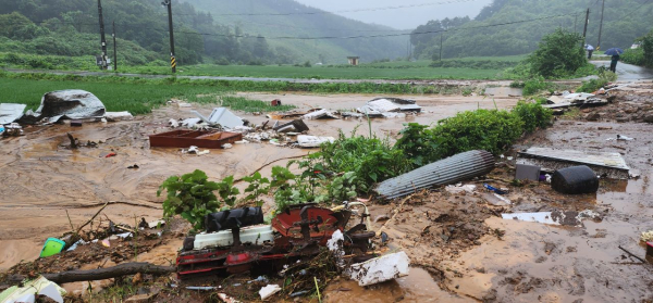 충남 서천군 호우 피해 모습