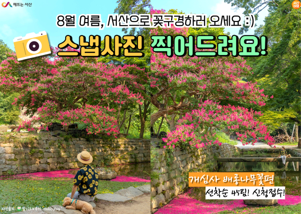 사진작가와 함께하는 관광 스냅사진 찰칵 이벤트 홍보물