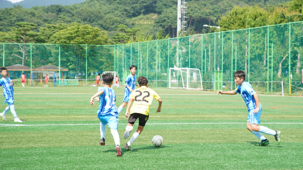 지난해 7월 28일부터 8월 1일까지 종합운동장과 서산스포츠테마파크에서 열린 2023 서산시장배 국제 유소년 축구대회 모습