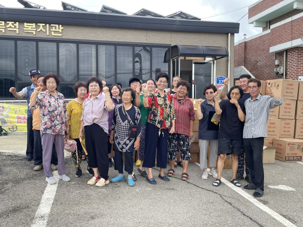 안전 장비 보급 사진