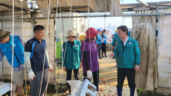 수해 복구 현장지휘 나선 박정현 군수