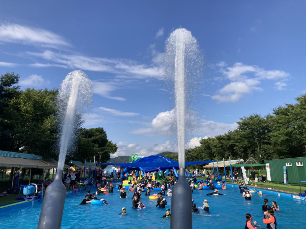 고복야외수영장과 워터캐논