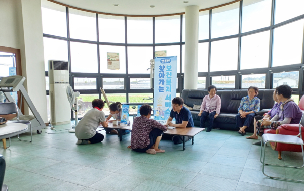 ‘찾아가는 경로당 건강상담실’ 운영 모습