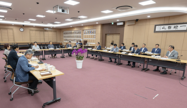 충청남도의원 초청 정책간담회 개최 모습