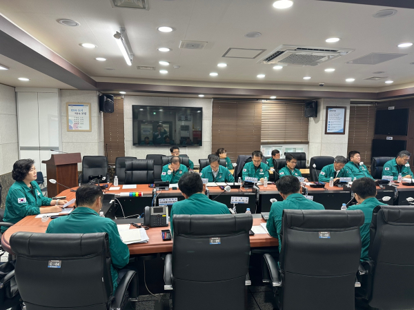 긴급 폭염 대책 회의 개최 모습