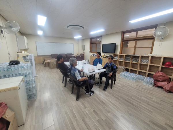 학교 건설현장, 작업 및 휴게환경 점검