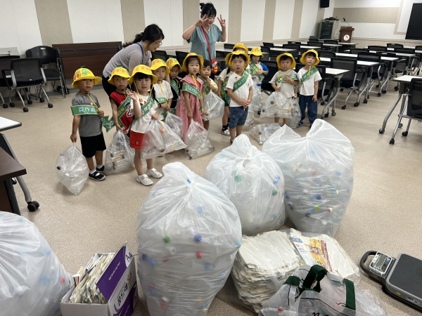 자원 순환 교육 진행 모습