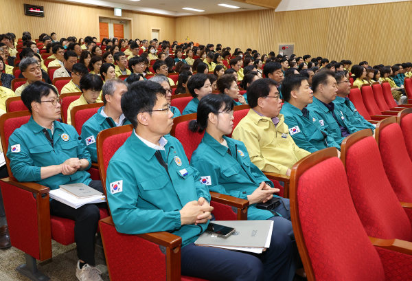 을지연습 최초 상황보고 진행 모습