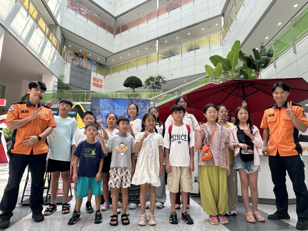 중국인 안전체험관 방문