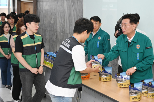 을지연습 전시 비상급식 체험훈련 진행 모습