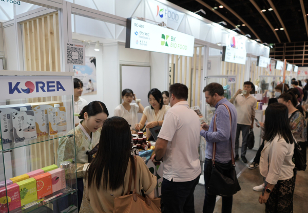 홍콩식품박람회 통합한국관 현장 수출 상담