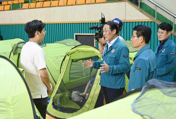 전재민 수용구호 실제훈련(이용록 홍성군수)