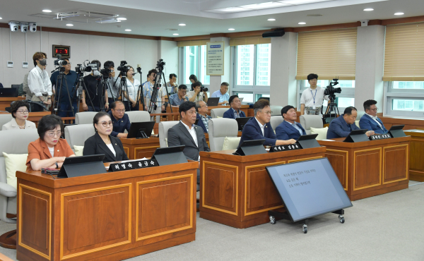 제258회 임시회 개회 모습