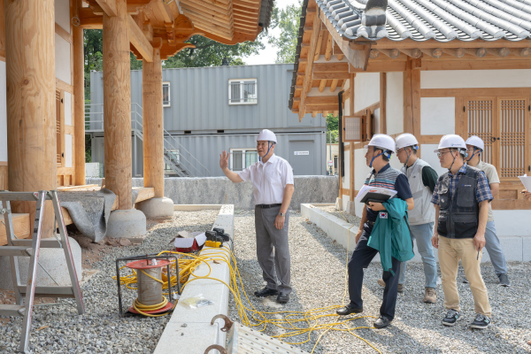 충청감영 생생마을 현장 점검 모습