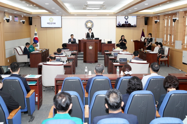 제306회 임시회 개회식 모습