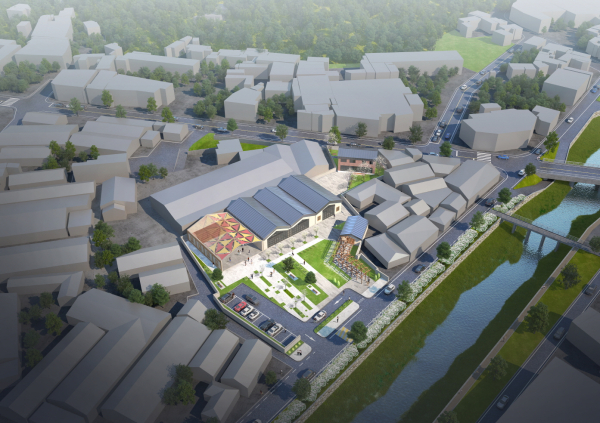 유구읍 직물폐공장 활용 문화예술공간 조성사업 관련 조감도