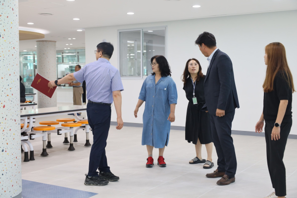 9월 개교 앞두고 신창중학교 급식시설 최종 점검 진행