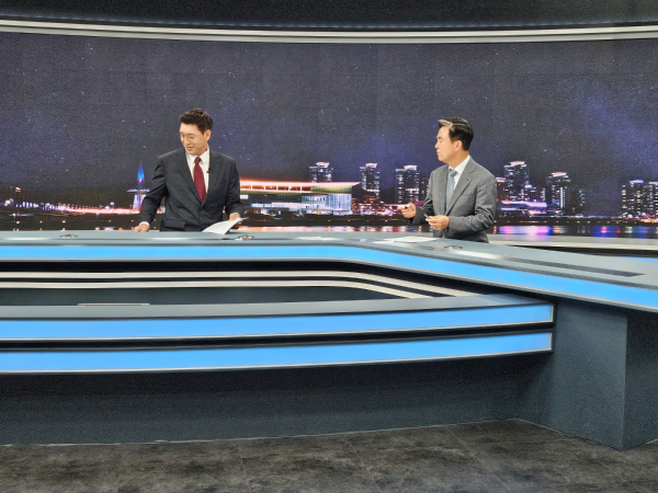 김태흠 충남지사 KBS 방송 출연 모습.