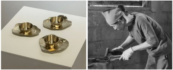 (좌)방짜유기,  (우)방짜유기장