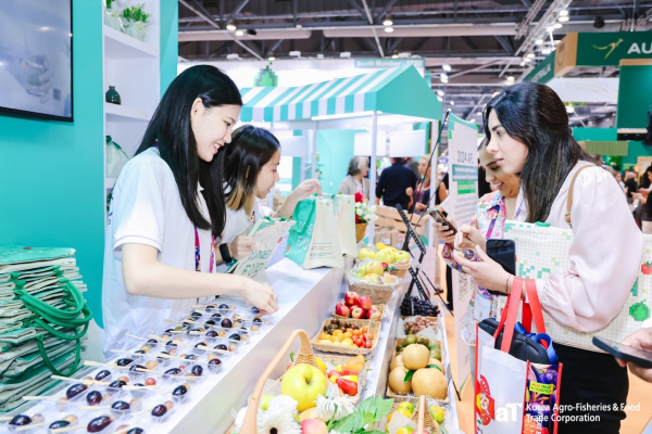 홍콩 신선농산물박람회 ‘한국관’ 현장 상담