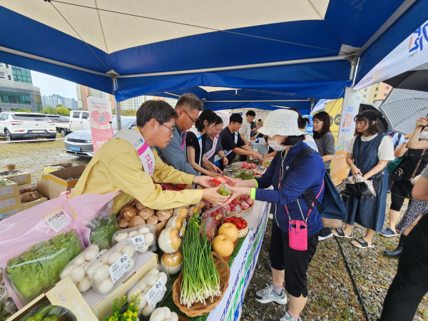 추석맞이 고향사랑기부제 홍보 캠페인 진행 모습