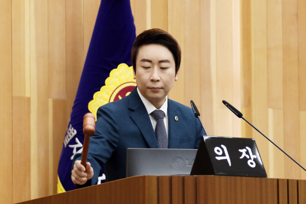 본회의를 주재하는 임채성 세종시의회 의장&nbsp;