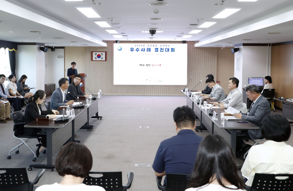 대전 서구, 적극행정‧규제혁신 우수사례 경진대회에서 박제화 부구청장이 인사말을 하고 있다.