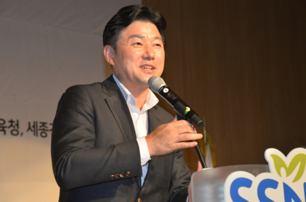 축사하는 이준배 국민의 힘 세종시당위원장