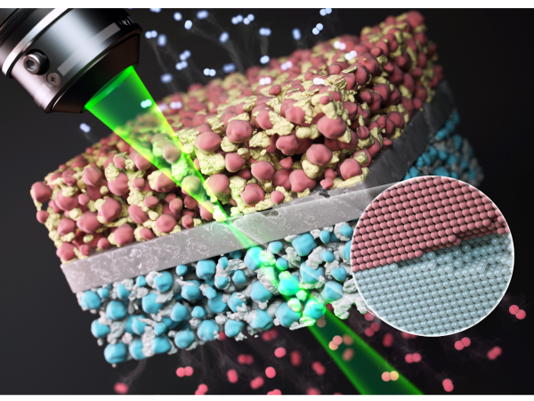 [그림 1] 고급 투과전자현미경 분석을 활용하여 고체산화물 계면 열화 분석 (EES 논문 back cover image로 선정됨)