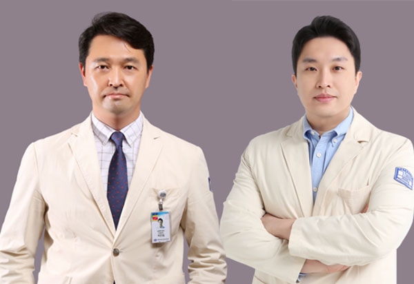 왼쪽부터 대전성모병원 심장내과 박만원교수와 김용희 교수