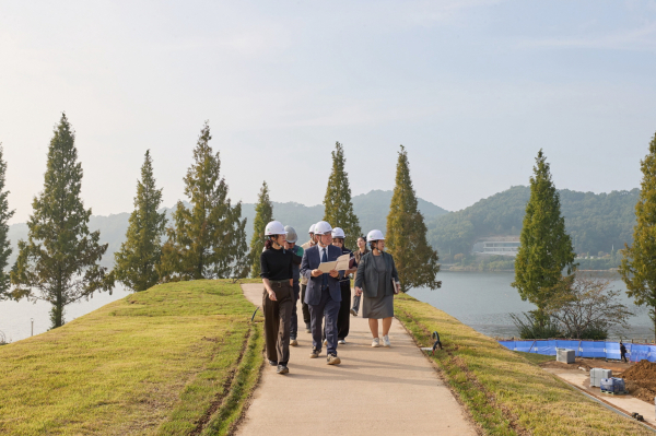 조일교 아산시장 권한대행 현장점검 모습