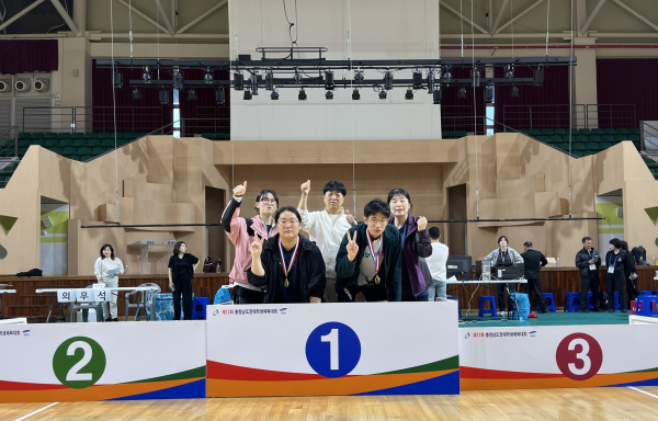 제12회 충남장애학생체육대회 아산시 선수단 수상 모습