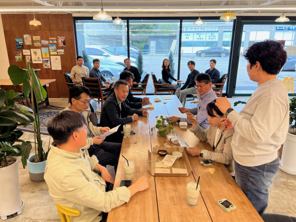 직원 역량 강화를 위한 현장 연찬 진행 모습