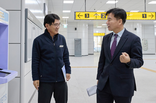 조일교 아산시장 권한대행, 서해선 인주역사 현장점검