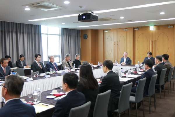 대전지방국세청장 초청 상공인 간담회 모습