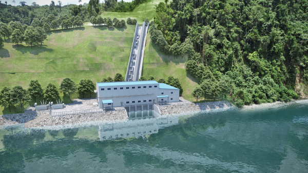 솔로몬제도 티나강 수력발전사업 수력발전시설 조감도