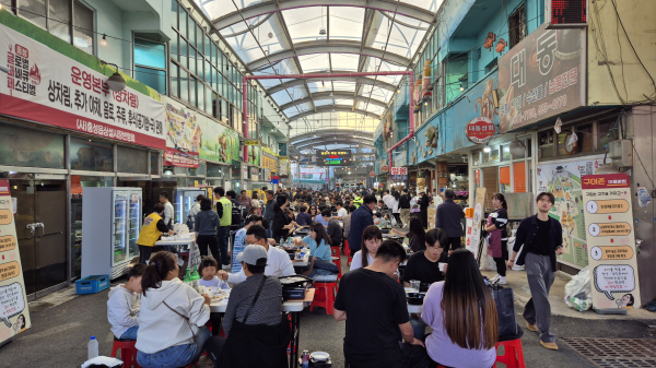 홍성상설시장 고기굽는 날