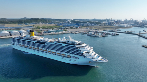 올해 5월 8일 서산 대산항 국제여객터미널에서 출항한 국제 크루즈선 '코스타세레나호’