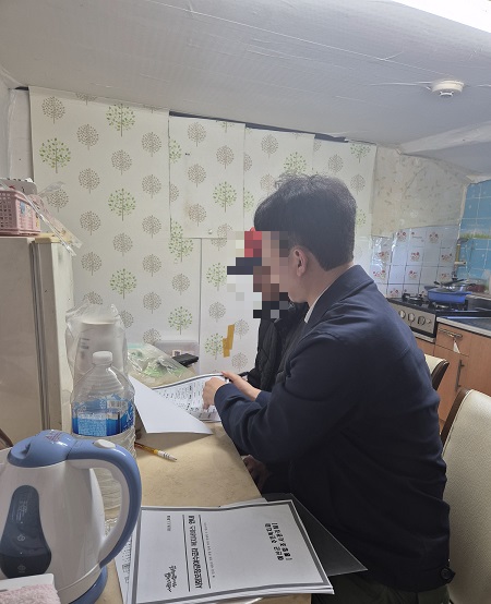 찾아가는 복지상담 모습