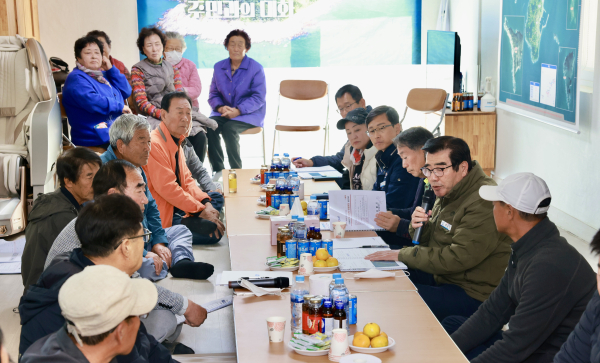 도서지역 민생현장 방문 모습