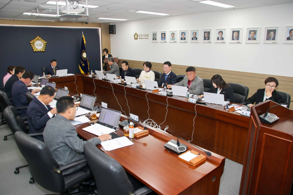 당진시의회, 11월 중 의원출무일 운영 모습