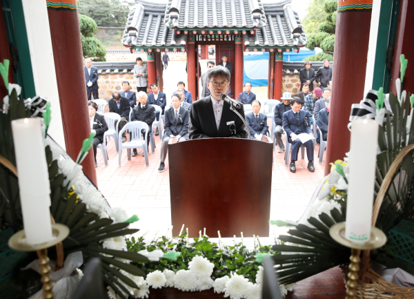 제20회 우운 문양목 선생 추모식 개최