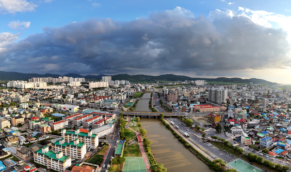 보령 중심을 지나는 대천천